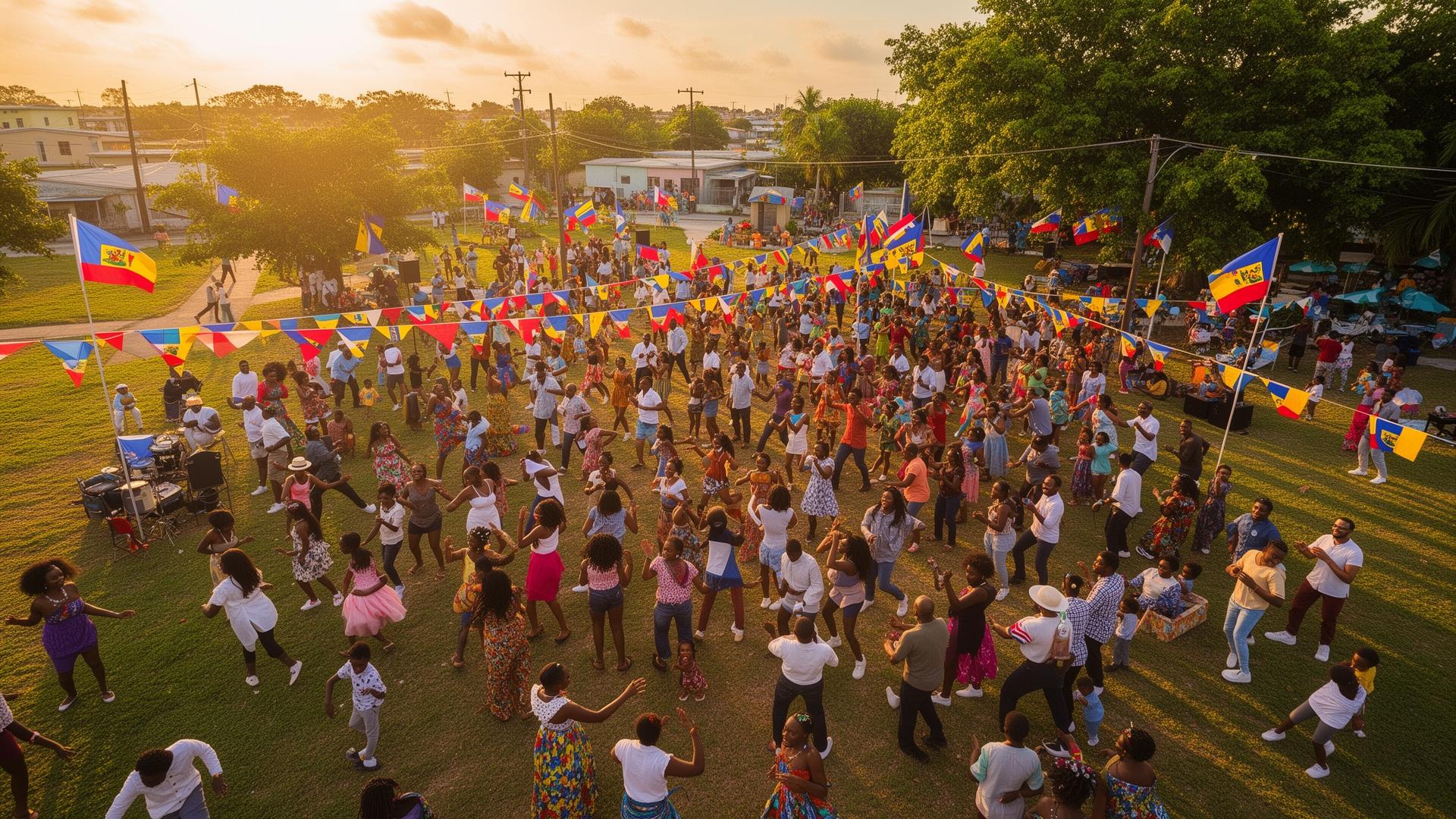 Haitian community celebration in Aurora, Illinois